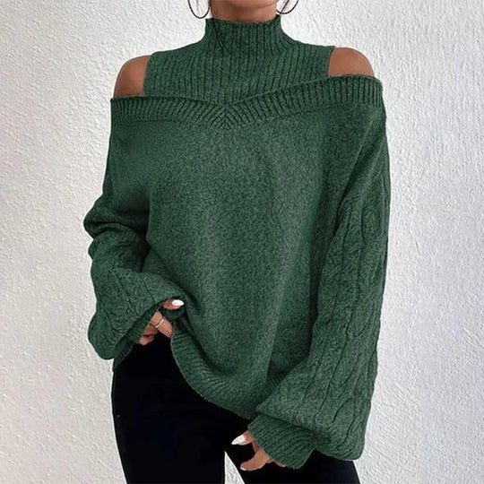 Maeve | elegante off-shoulder lange mouwen