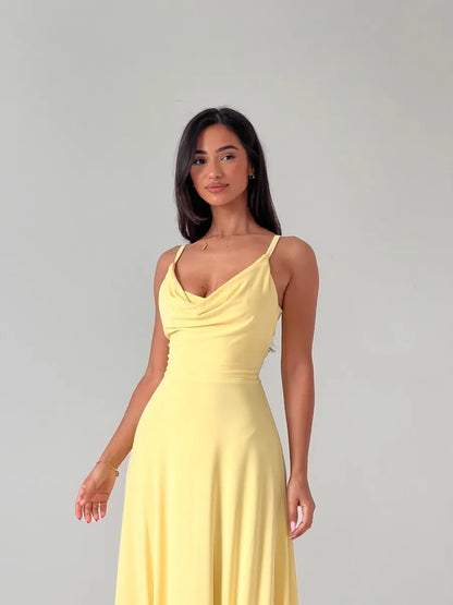 Lulah - gedrapeerde maxi-jurk