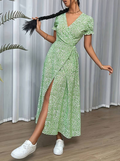 Mia – elegante maxi-jurk met bloemmotief