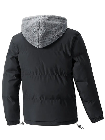 Sep - tweedelig herenjack met capuchon - Warm fleecejack voor winter- en buitenactiviteiten