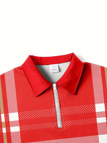 Henry – modieus rood golfshirt in streetstyle