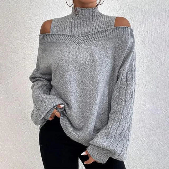 Maeve | elegante off-shoulder lange mouwen