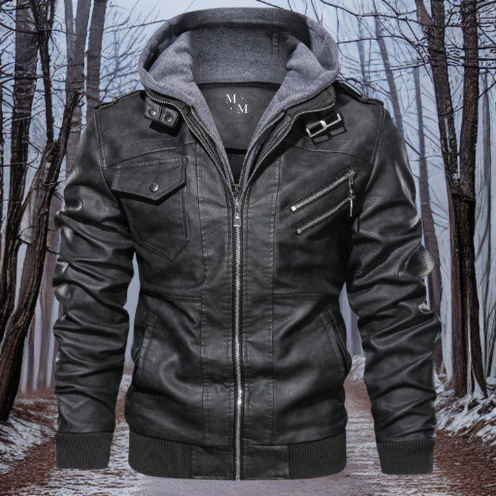 Heatleather – premium warm leren jack met capuchon