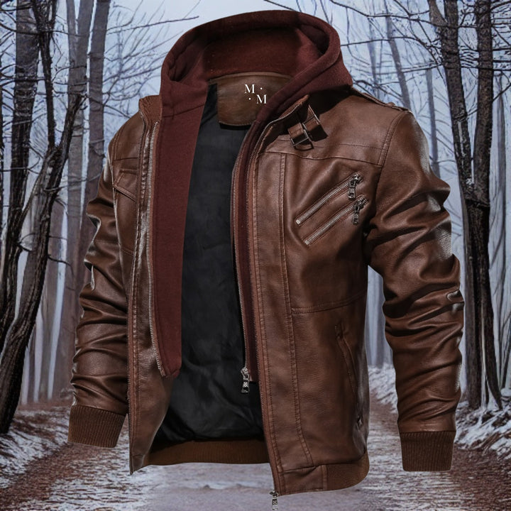 Heatleather – premium warm leren jack met capuchon