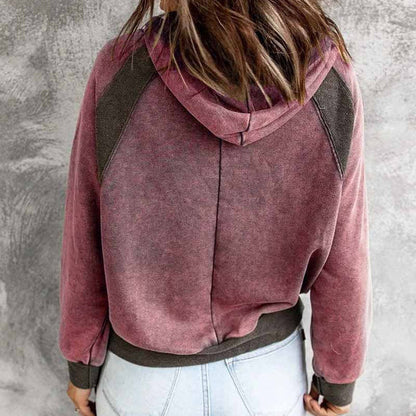 Casual sweatshirt met capuchon en lange mouwen