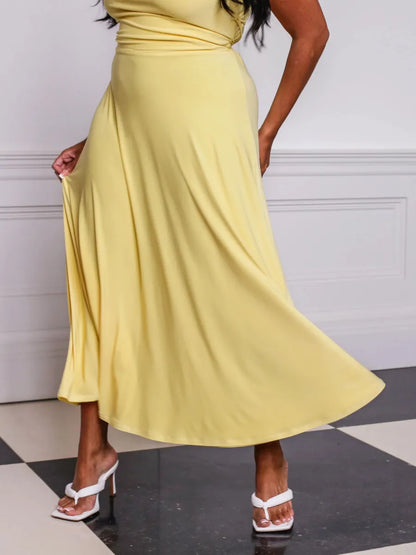 Lulah - gedrapeerde maxi-jurk