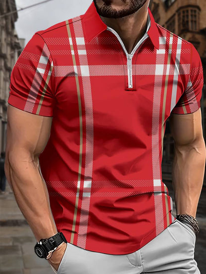 Henry – modieus rood golfshirt in streetstyle