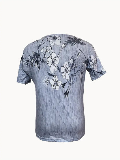 Elowen - t-shirt met korte mouwen en bloemenprint