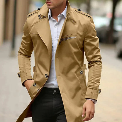 Elegante lente-trenchcoat voor heren