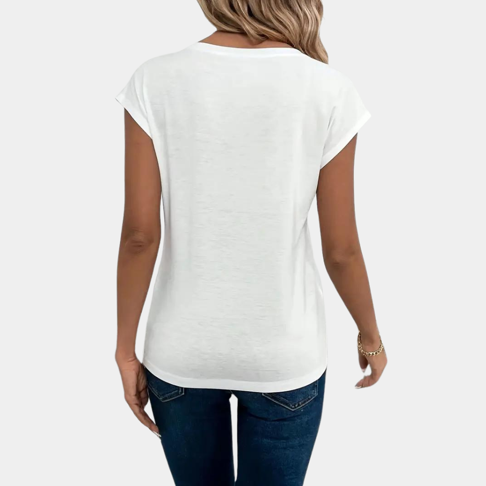 Afrodite - Casual dames t-shirt met v-hals