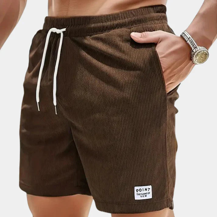 Comfortabele corduroy short voor heren