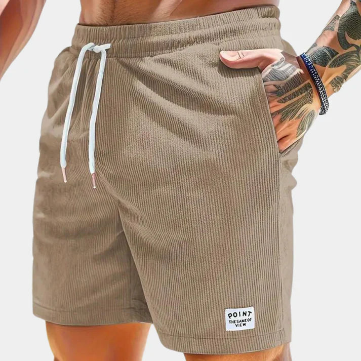 Comfortabele corduroy short voor heren