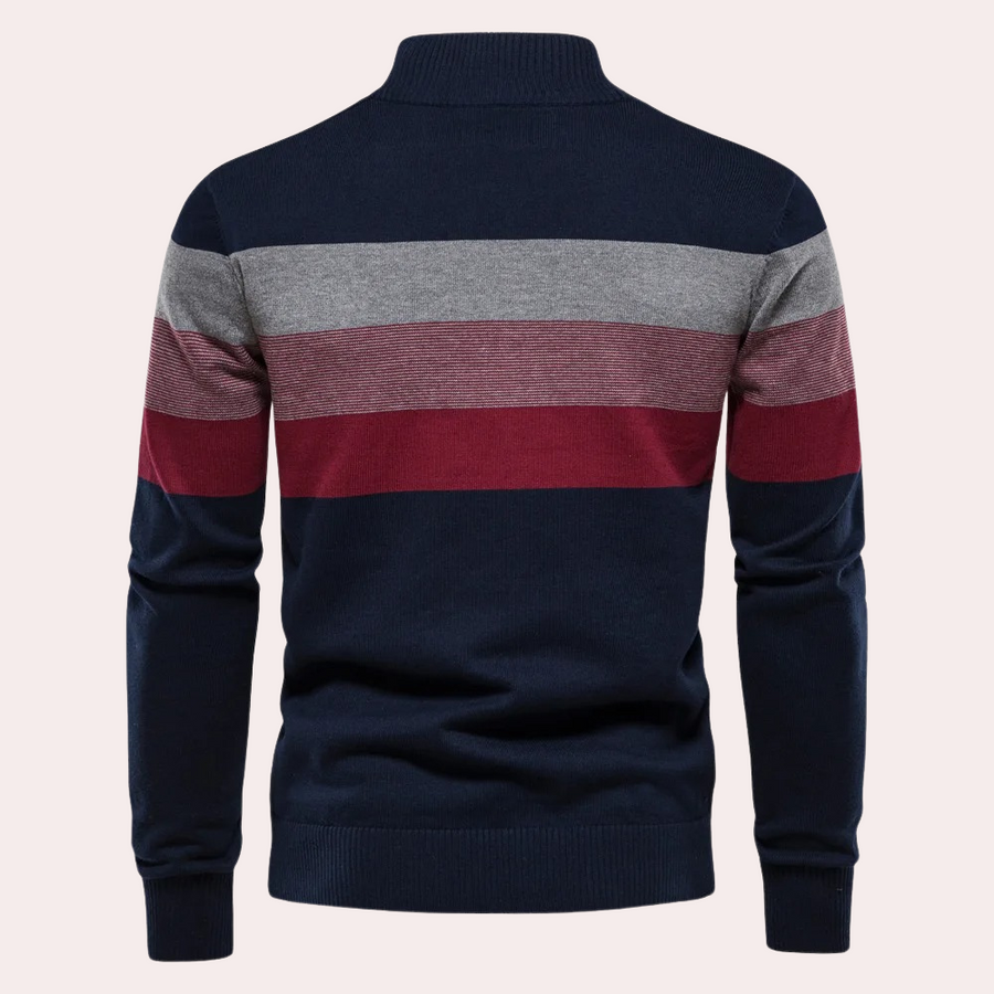 Calvijn | trendy gestreepte herensweater