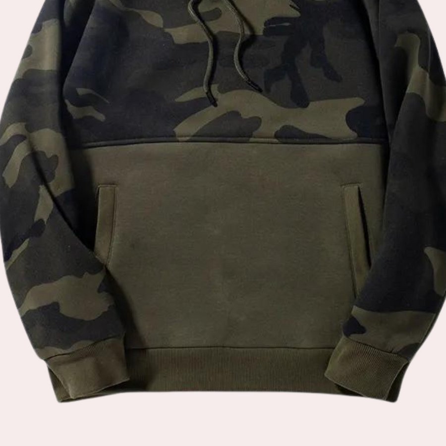 Costas - verstelbare camouflagehoodie voor heren