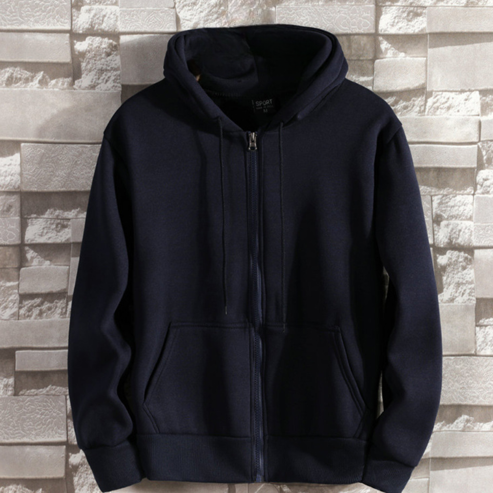 Lorand - trendy herenhoodie met ritssluiting