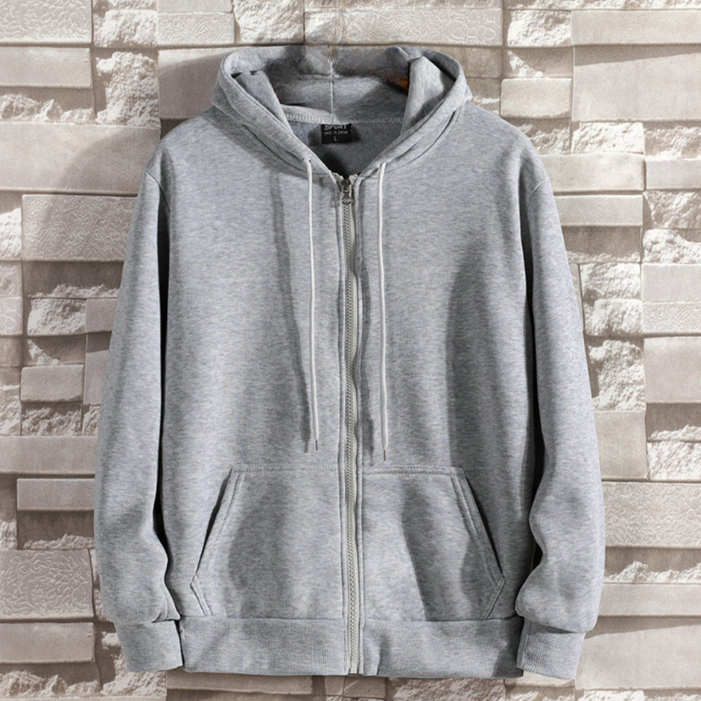 Lorand - trendy herenhoodie met ritssluiting