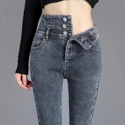 Jasmijn - skinny jeans gemaakt van fleece