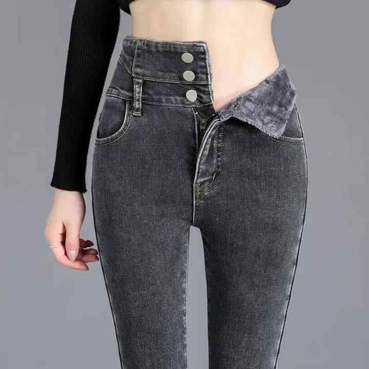 Jasmijn - skinny jeans gemaakt van fleece