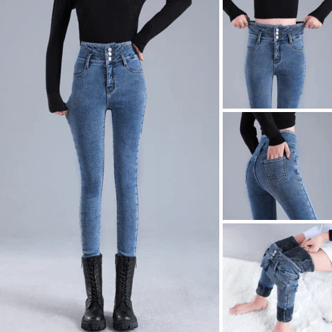 Jasmijn - skinny jeans gemaakt van fleece