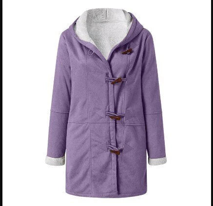 Isabella - casual fleece gevoerde jas met capuchon