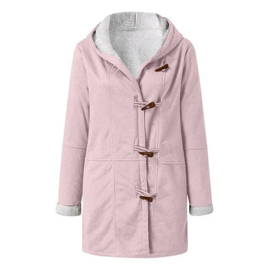 Isabella - casual fleece gevoerde jas met capuchon