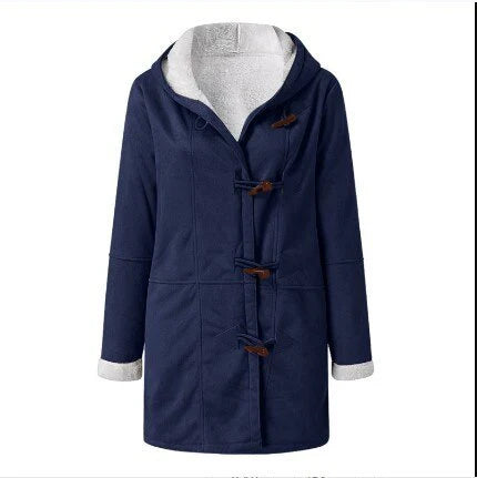 Isabella - casual fleece gevoerde jas met capuchon