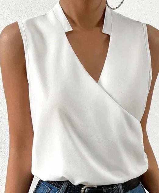 Elegant - mouwloze effen top