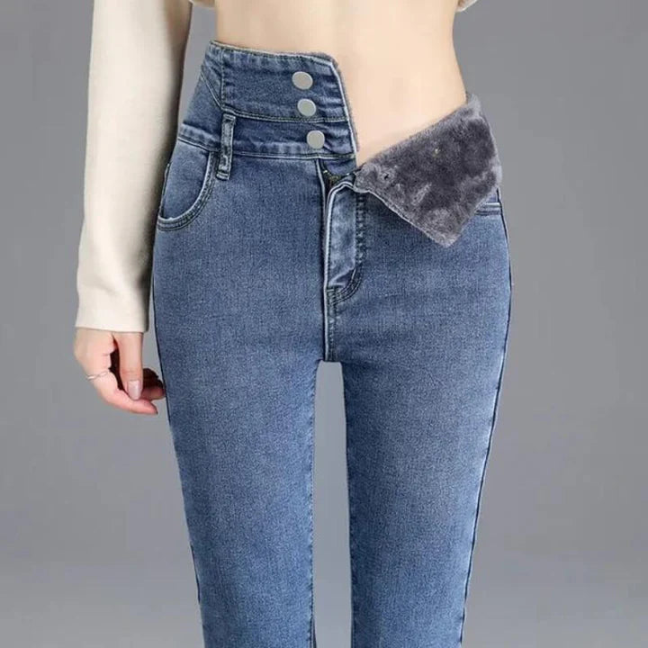 Jasmijn - skinny jeans gemaakt van fleece