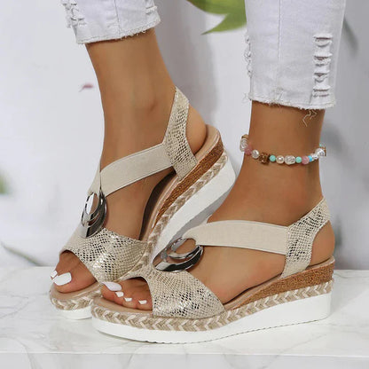 Veronique - sandalen met sleehak voor dames