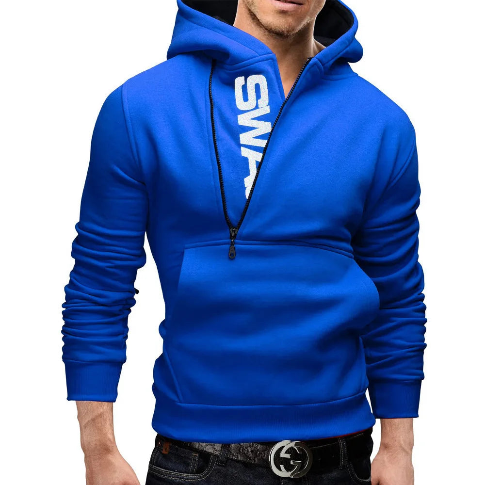 Stijlvolle hoodie met ritssluiting aan de zijkant - neil