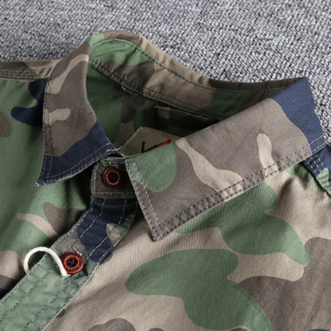 Abel - militair camouflage zomershirt voor heren