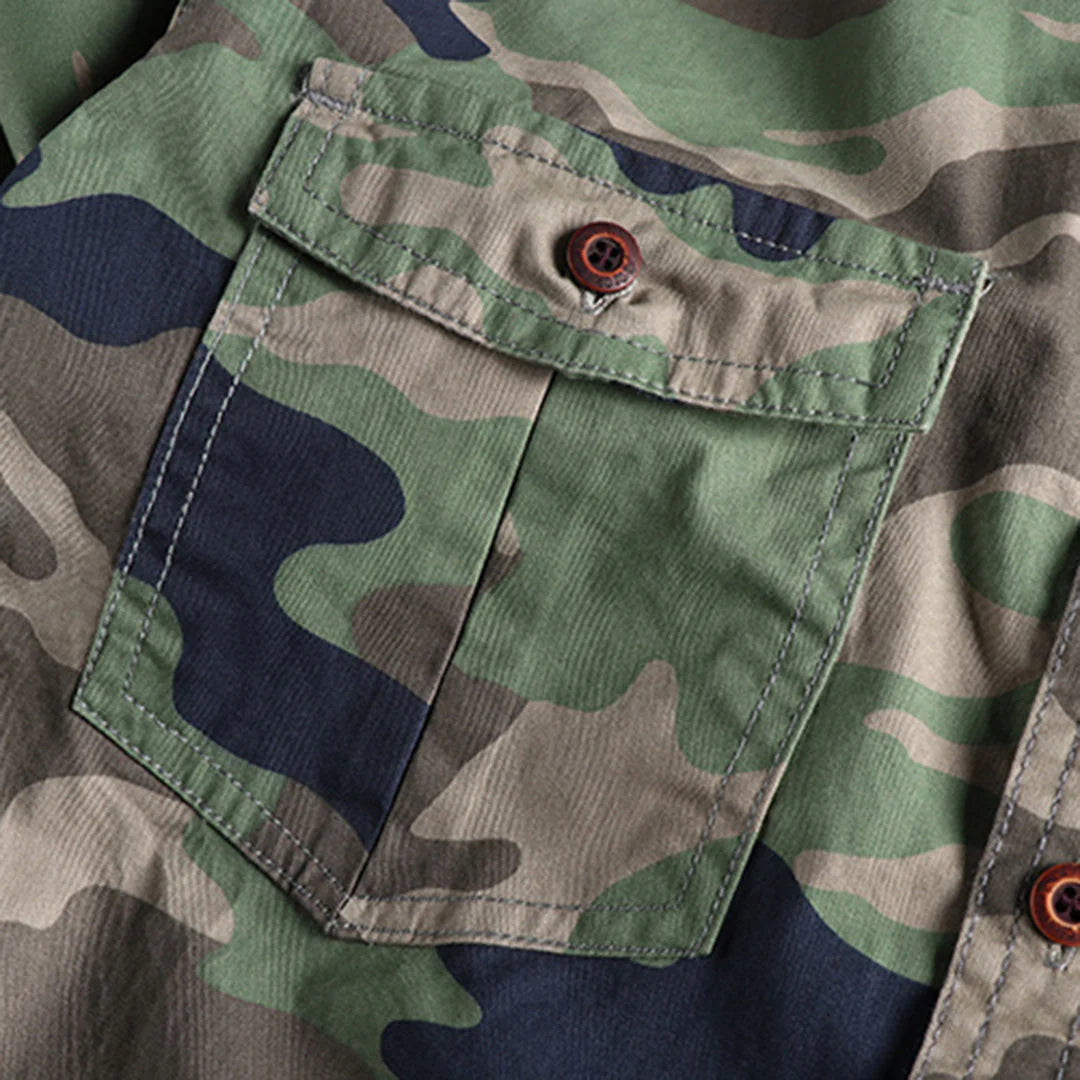 Abel - militair camouflage zomershirt voor heren