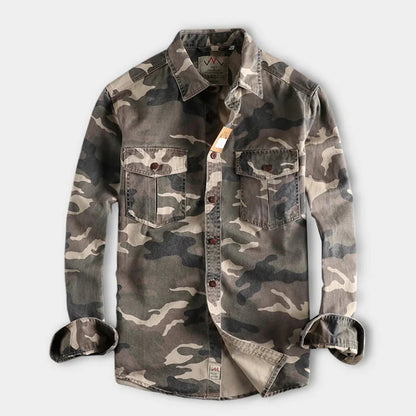 Abel - militair camouflage zomershirt voor heren