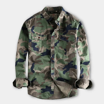 Abel - militair camouflage zomershirt voor heren