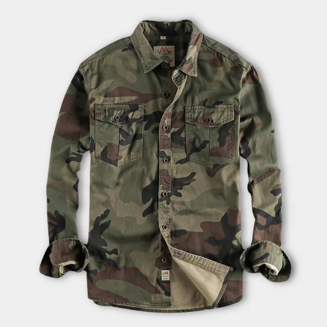 Abel - militair camouflage zomershirt voor heren