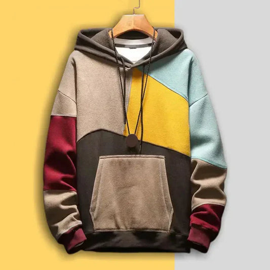 Carlo - trendy kleurblok hoodie