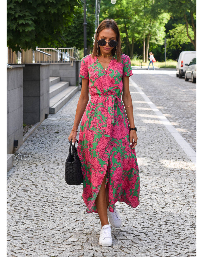 Zomerse maxi-jurk met bloemen - Linda