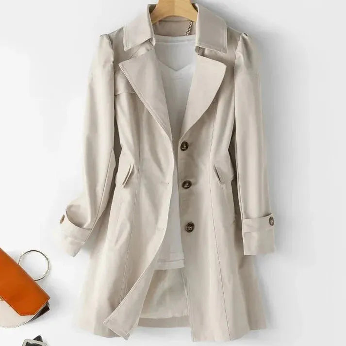 Elegante trenchcoatjassen met knoopsluiting voor herfst en winter