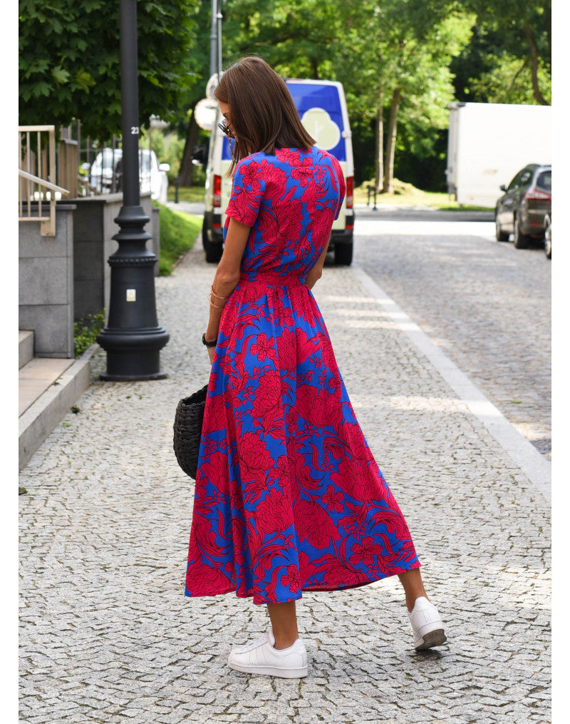 Zomerse maxi-jurk met bloemen - Linda