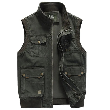 Tim | vintage outdoorvest met zakken