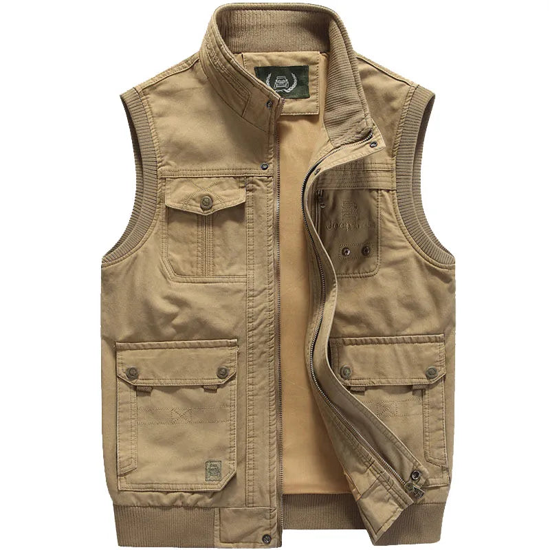 Tim | vintage outdoorvest met zakken