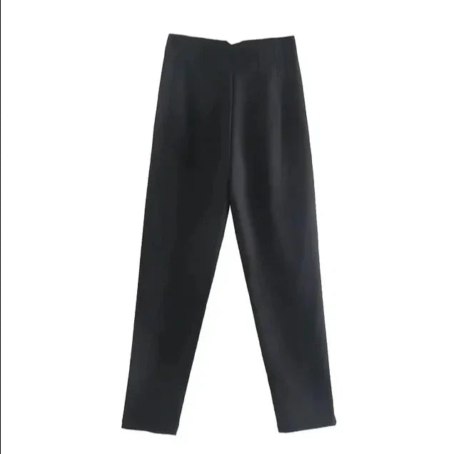 Casual formele broek met hoge taille