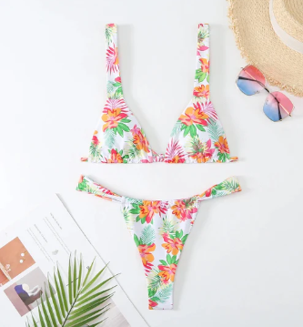 Leah - bikini met bloemenprint