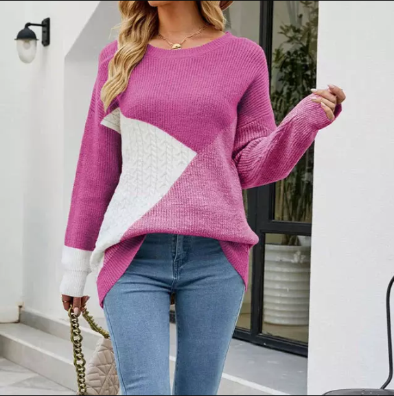 Veelkleurig sweatshirt voor dames - amosena