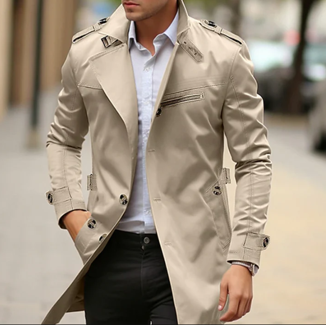 Elegante lente-trenchcoat voor heren - justus