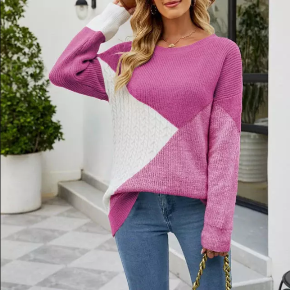 Veelkleurig sweatshirt voor dames - amosena