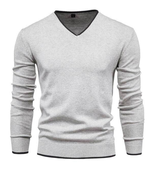 Sterling slim-fit trui met v-hals