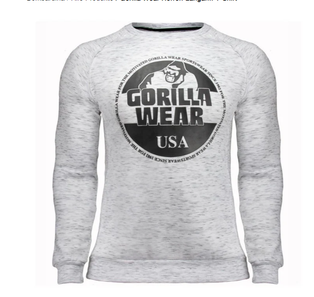 Kora - gorilla wear heren-T-shirt met lange mouwen