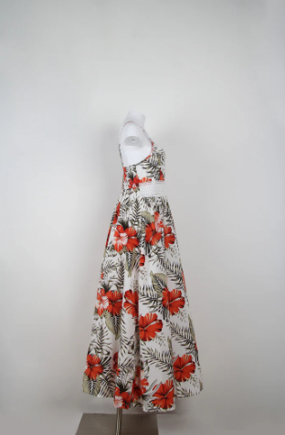 Emily – romantische mouwloze maxi-jurk met bloemenprint