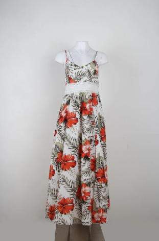 Emily – romantische mouwloze maxi-jurk met bloemenprint